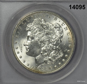 1886 MORGAN SILVER DOLLAR ANACS CERTIFIED MS63! #14095