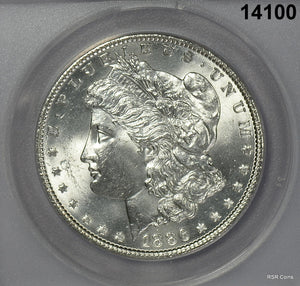 1886 MORGAN SILVER DOLLAR ANACS CERTIFIED MS63! #14100