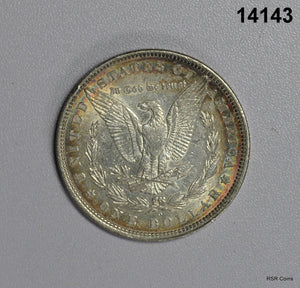 1880 O MORGAN SILVER DOLLAR AU BETTER DATE RAINBOW! #14143