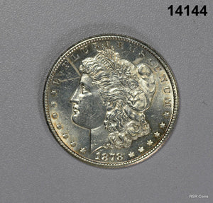 1878 S MORGAN SILVER DOLLAR BU! NICE! 1ST YEAR OF ISSUE! #14144