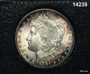 1881 S REDFIELD COLLECTION MORGAN SILVER DOLLAR CHOICE BU! #14239