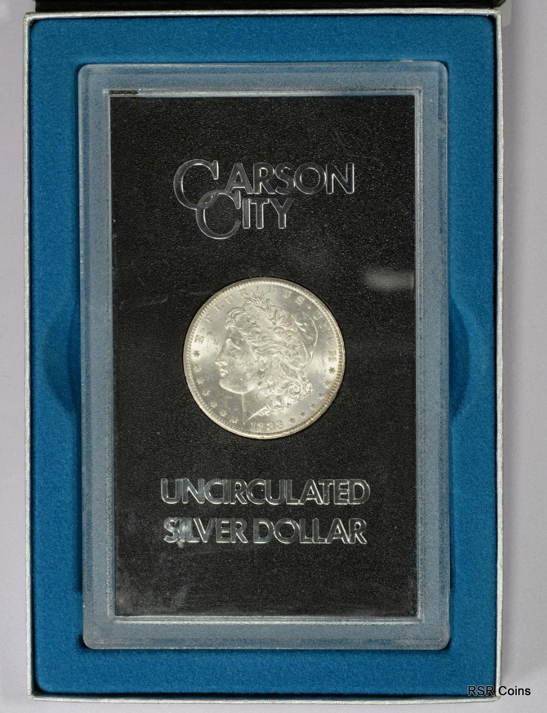 1883 CC GSA HIGH GRADE MORGAN SILVER DOLLAR BOX + COA! #14241