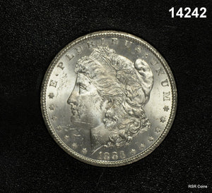 1883 CC GSA MORGAN SILVER DOLLAR CHOICE BU FROSTY! BOX + COA! #14242