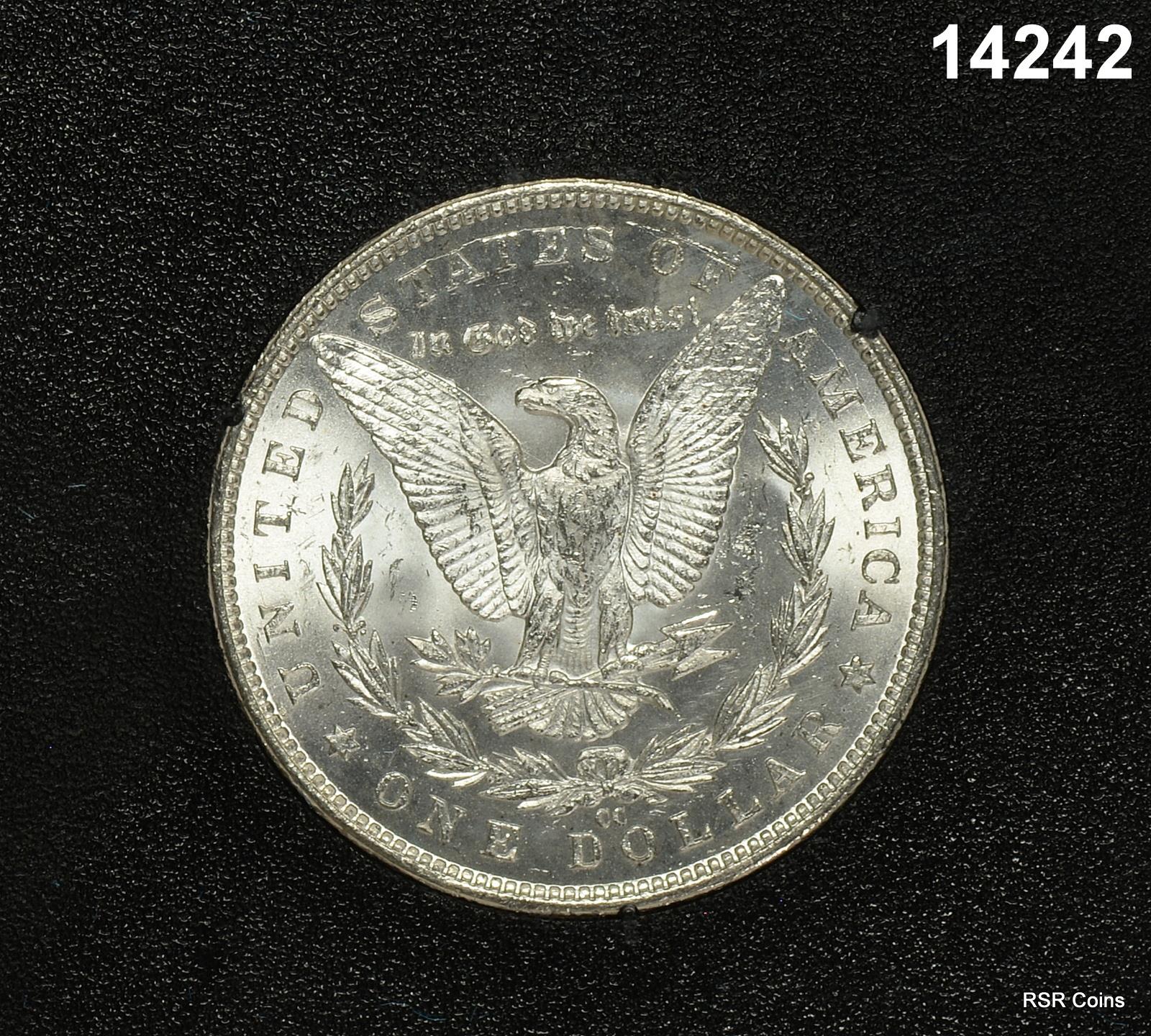 1883 CC GSA MORGAN SILVER DOLLAR CHOICE BU FROSTY! BOX + COA! #14242