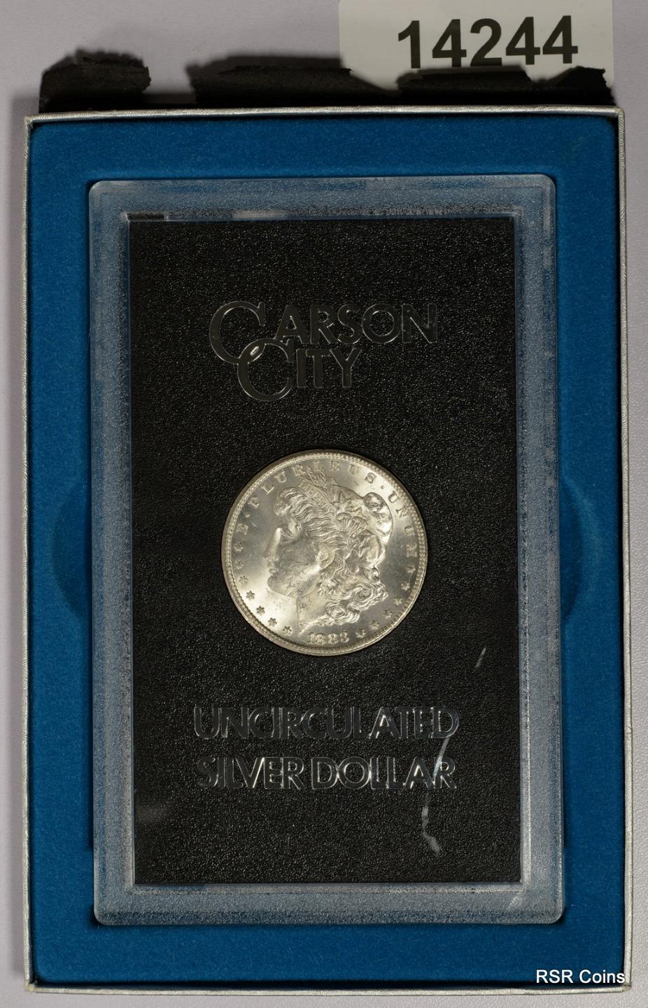 1883 CC GSA MORGAN SILVER DOLLAR CHOICE BU BOX + COA! #14244