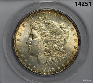 1880 MORGAN SILVER DOLLAR ANACS CERTIFIED AU58 LOOKS BETTER! #14251