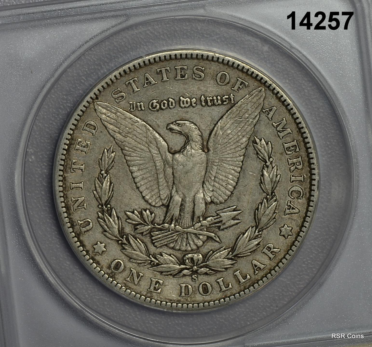 1904 S MORGAN SILVER DOLLAR BETTER DATE! ANACS CERTIFIED EF45 CLEANED #14257