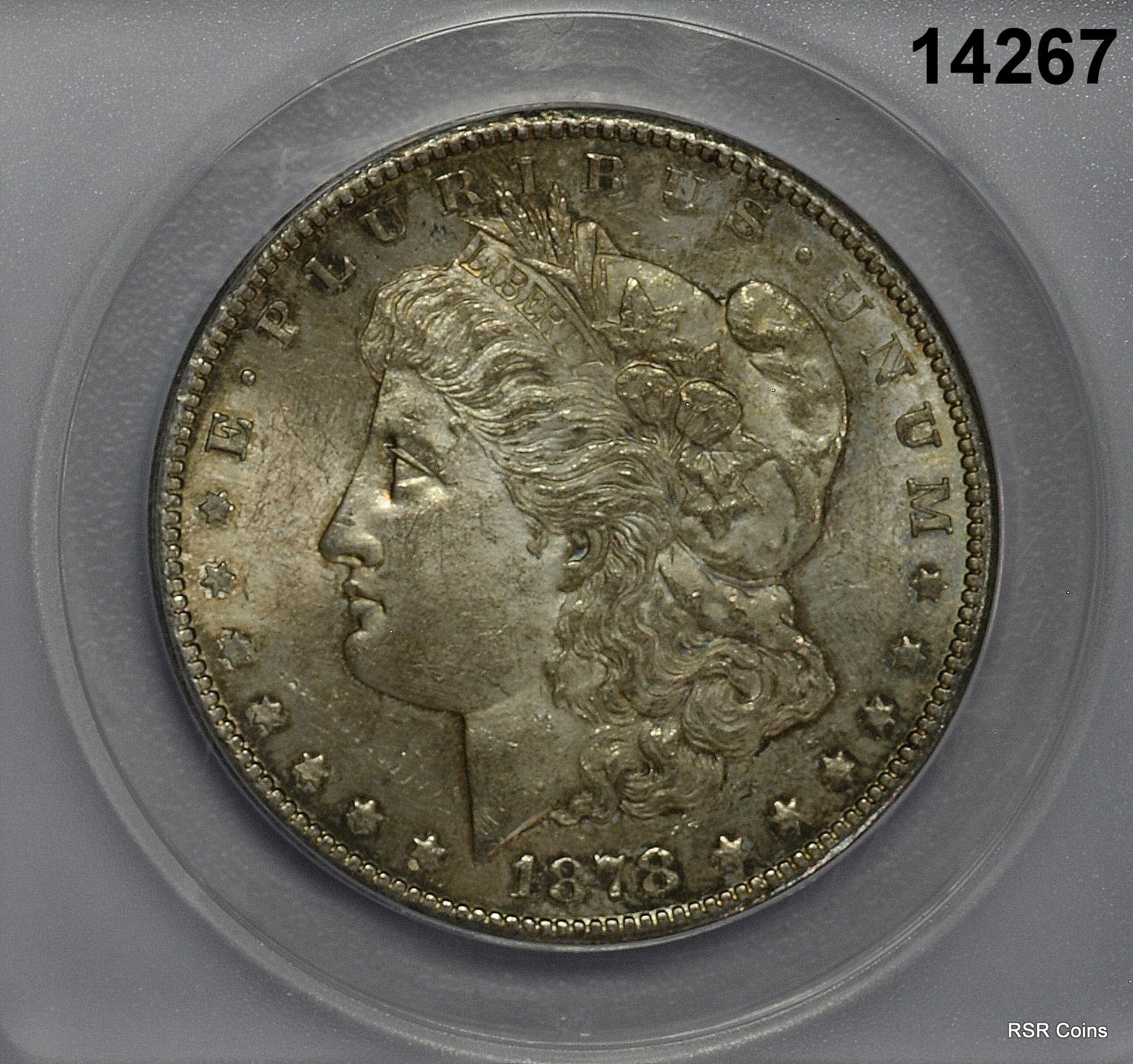 1892 S MORGAN SILVER DOLLAR ANACS CERTIFIED VF25 CLEANED SCARCE DATE! #14266