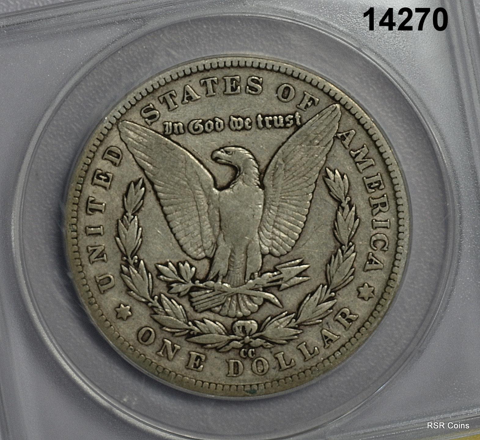 1883 CC MORGAN SILVER DOLLAR ANACS CERTIFIED VF25 ORIGINAL CARSON CITY! #14270