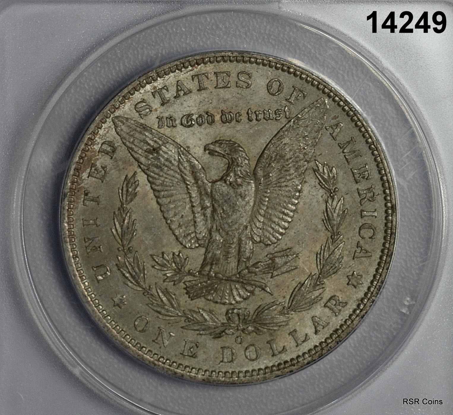 1886 O MORGAN SILVER DOLLAR ANACS CERTIFIED AU53 SCARCE DATE! #14249