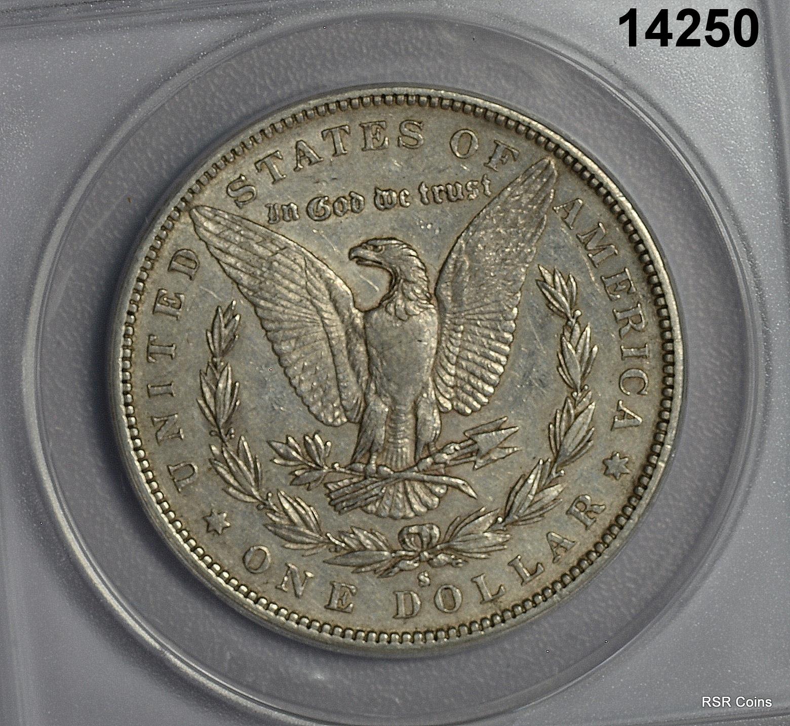 1883 S MORGAN SILVER DOLLAR ANACS CERTIFIED EF40 SCARCE LOOKS BETTER! #14250