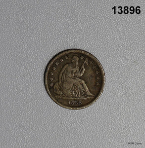 1883 SEATED LIBERTY DIME FINE OLD CLEANING #13896