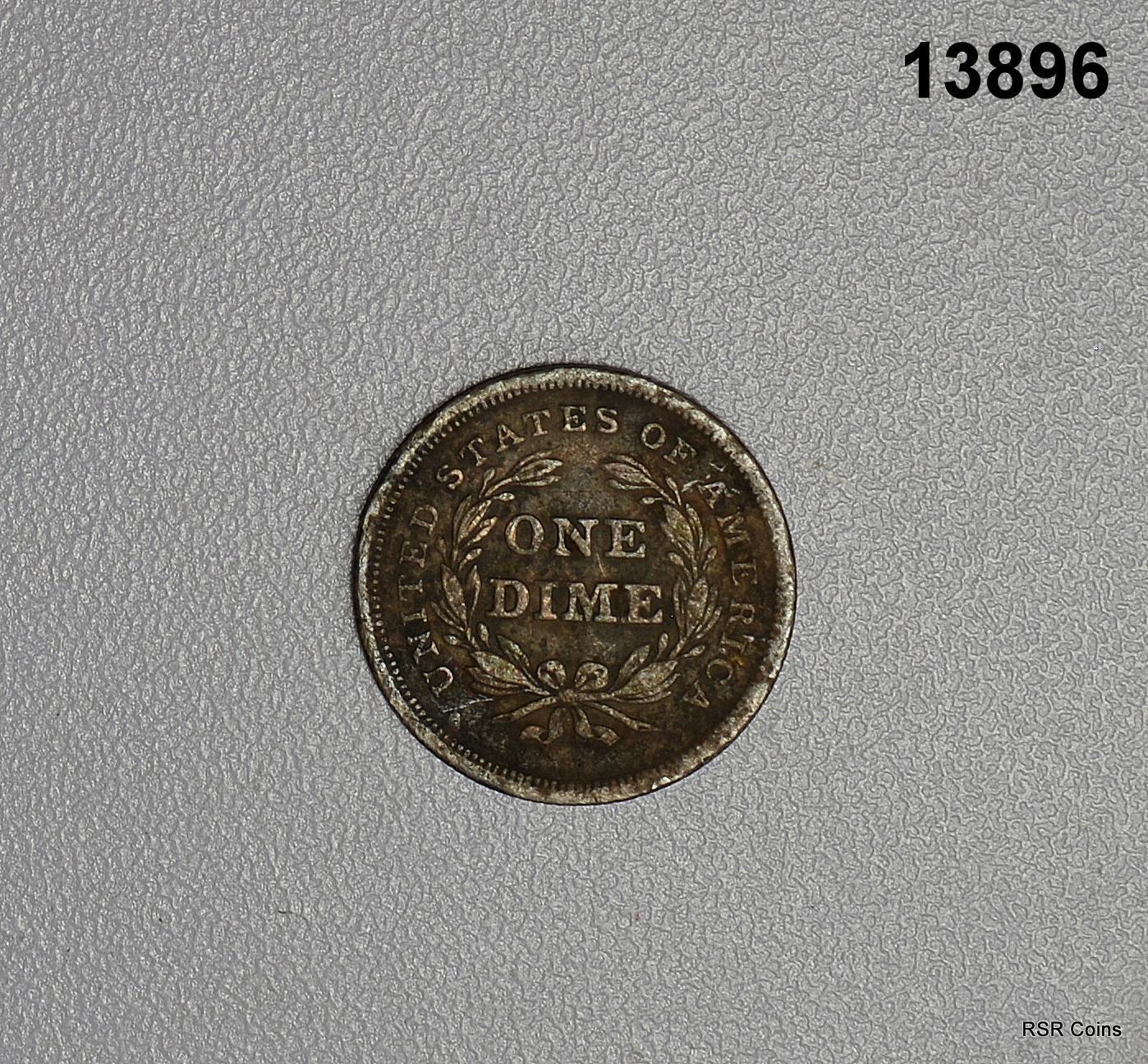 1883 SEATED LIBERTY DIME FINE OLD CLEANING #13896