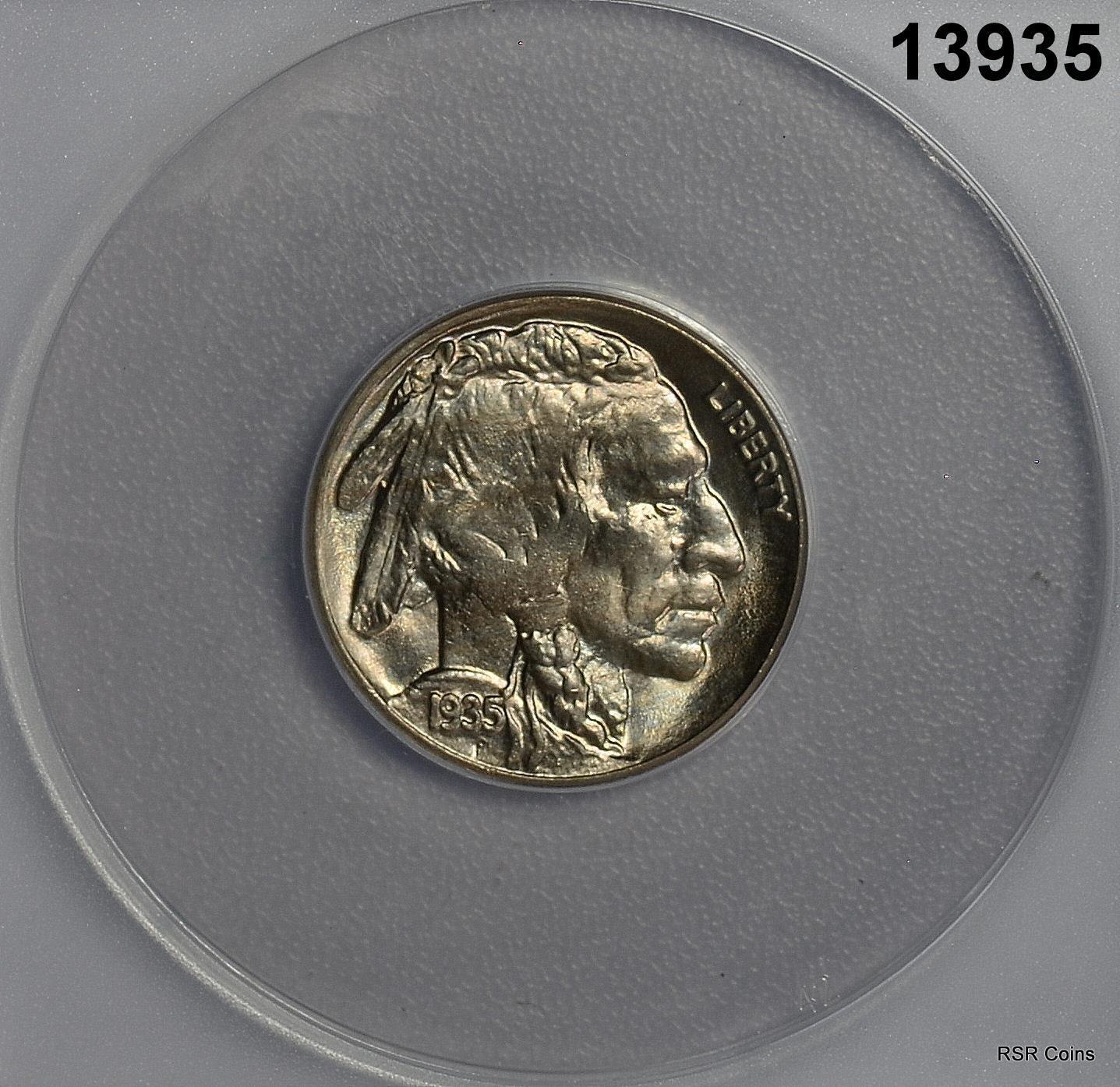 1935 BUFFALO NICKEL ANACS CERTIFIED MS64 FLASHY! #13935