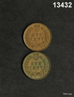 1903 & 1904 2 COIN INDIAN HEAD CENTS AU NICE! #13432