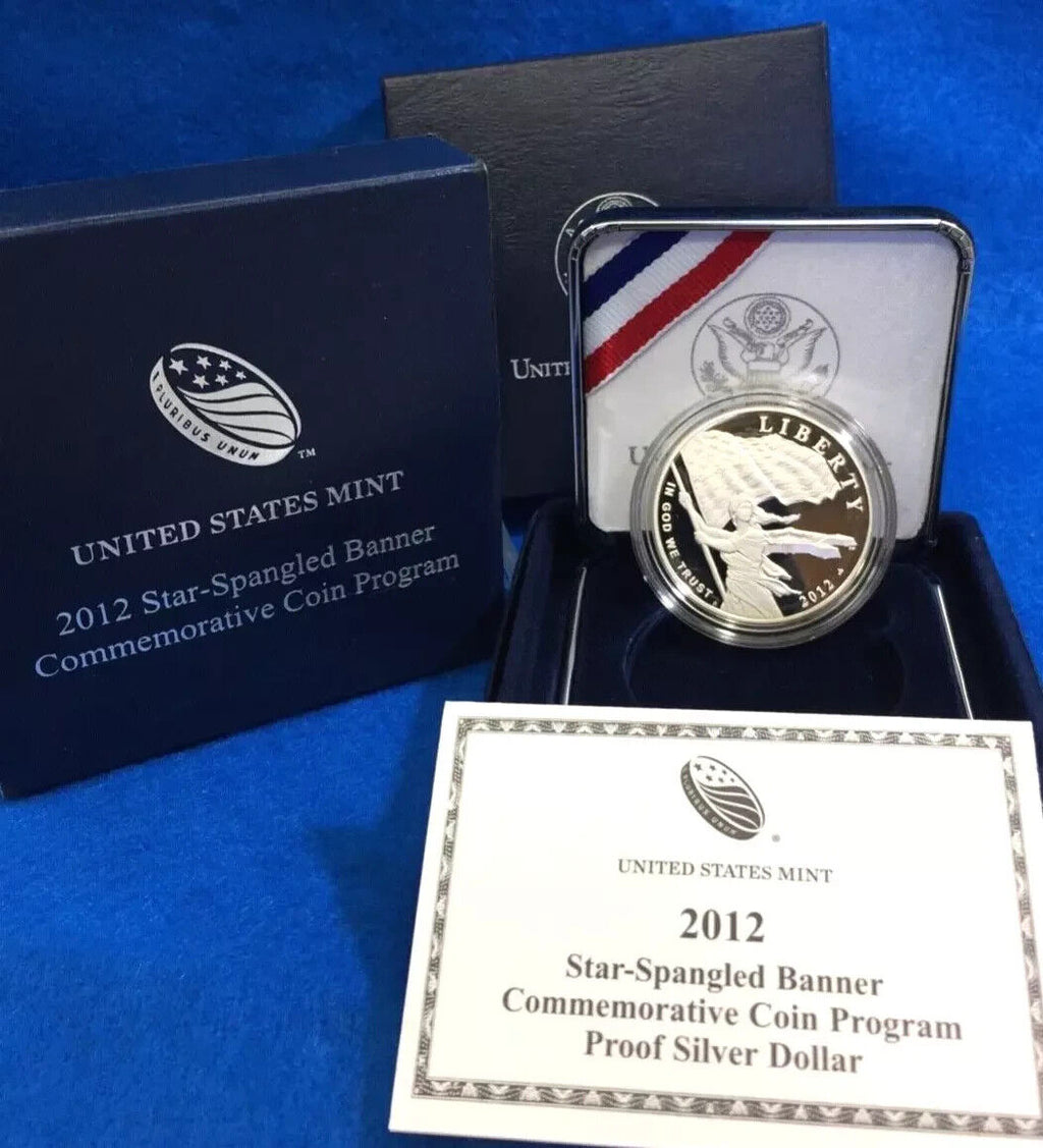 2012 P Star-Spangled Banner GEM  Silver Proof Dollar OGP