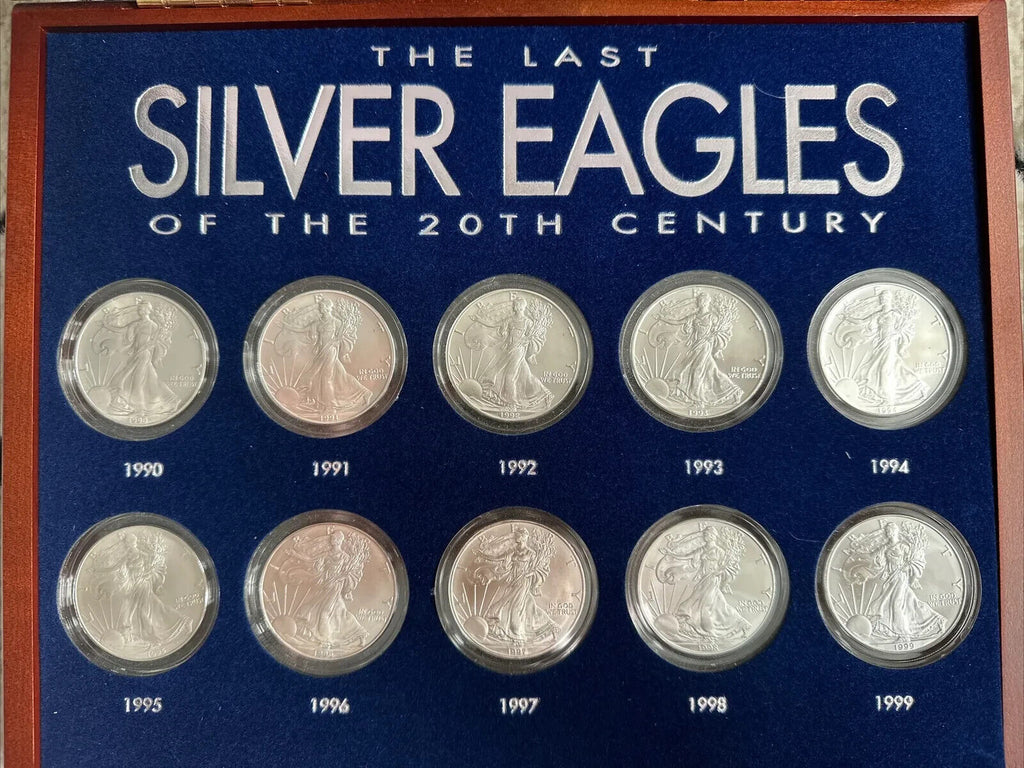 American Coin Treasures The Last Silver Eagles of the 20th Century COA and BOX