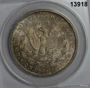 1878 S 1ST YEAR OF ISSUE MORGAN SILVER DOLLAR ANACS CERTIFIED MS63 #13918