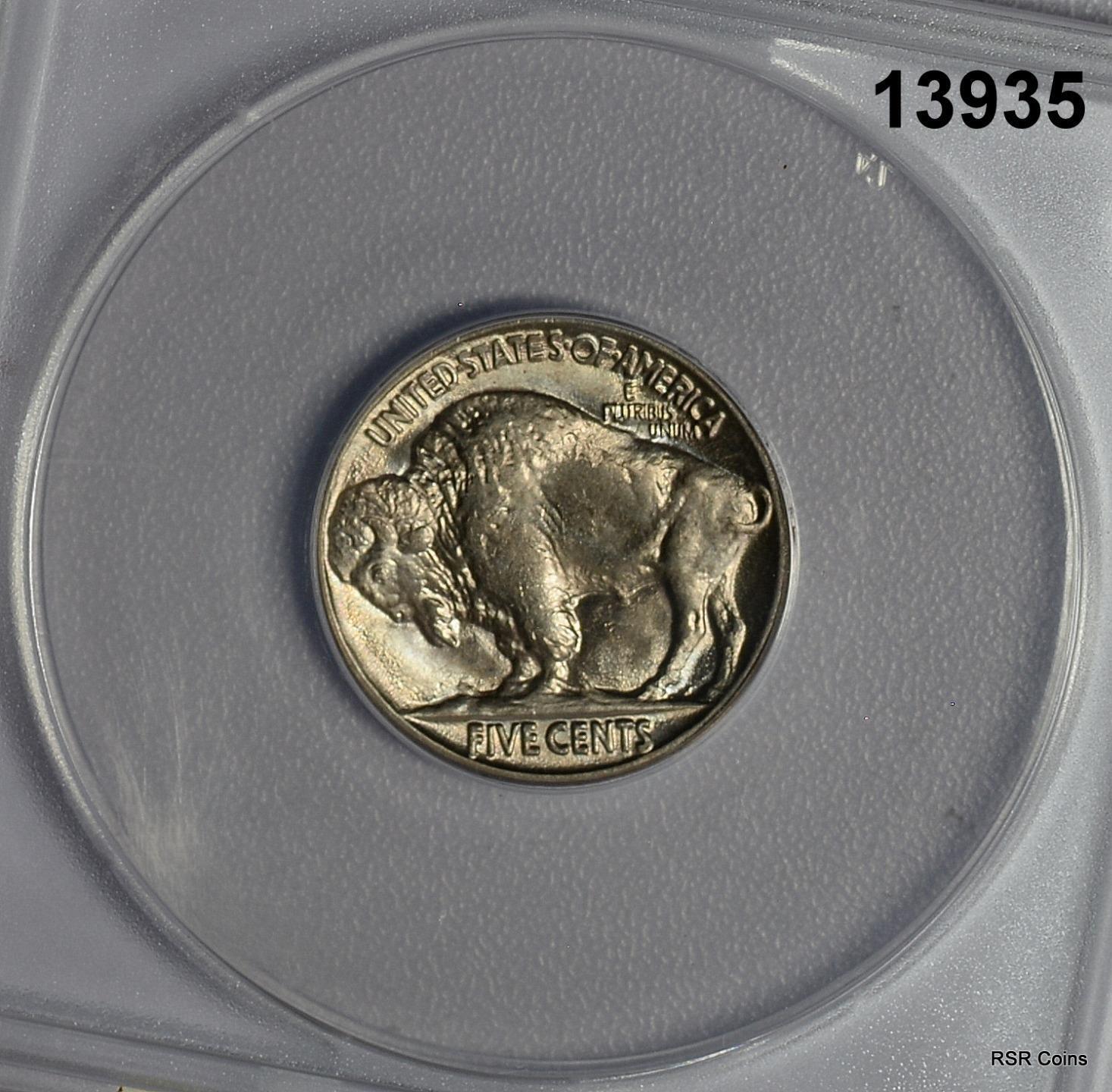 1935 BUFFALO NICKEL ANACS CERTIFIED MS64 FLASHY! #13935