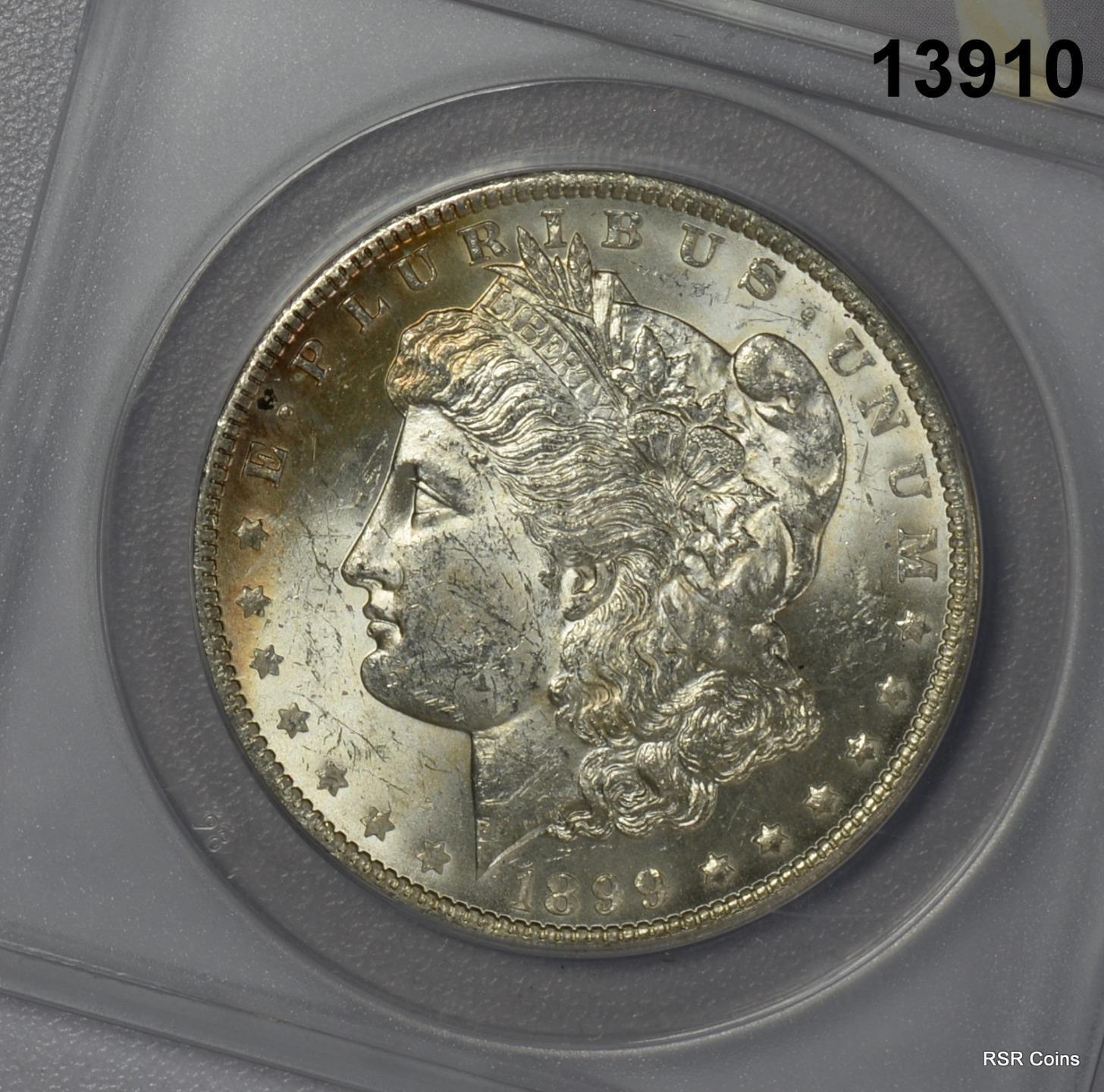 1899 O MORGAN SILVER DOLLAR ANACS CERTIFIED MS62 FLASHY! #13910