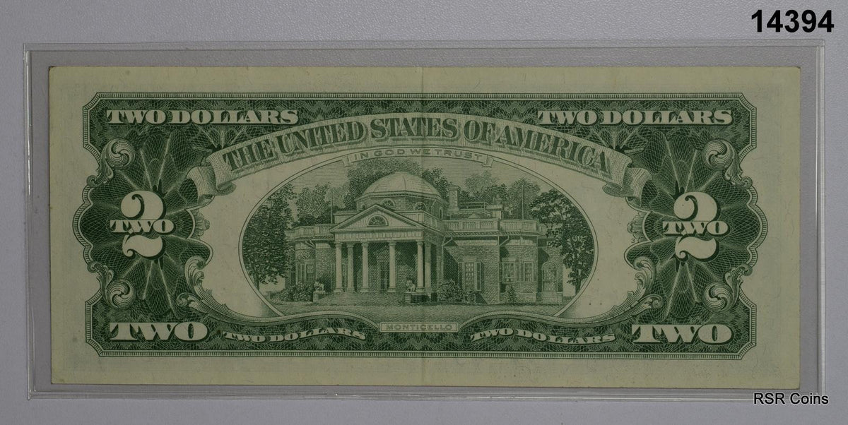1963 $2 RED SEAL STAR * NOTE XF+! #14394 - Robert S. Riemer (RSR)