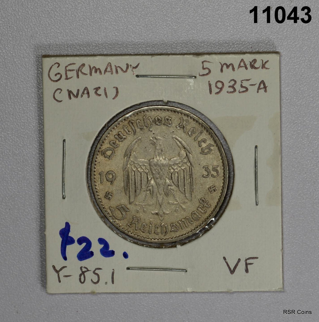 1935 A 5 MARK GERMANY #11043