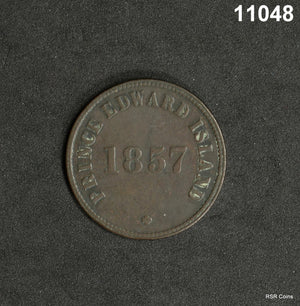 1857 PRINCE EDWARD ISLAND TOKEN SELF GOV'T FREE TRADE HALF PENNY! #11048