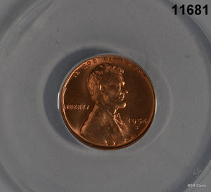 1954 S LINCOLN WHEAT CENT ANACS CERTIFIED MS65 RED FLASHY! #11681