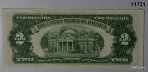 1953 $2 RED SEAL STAR * NOTE XF+! #11731