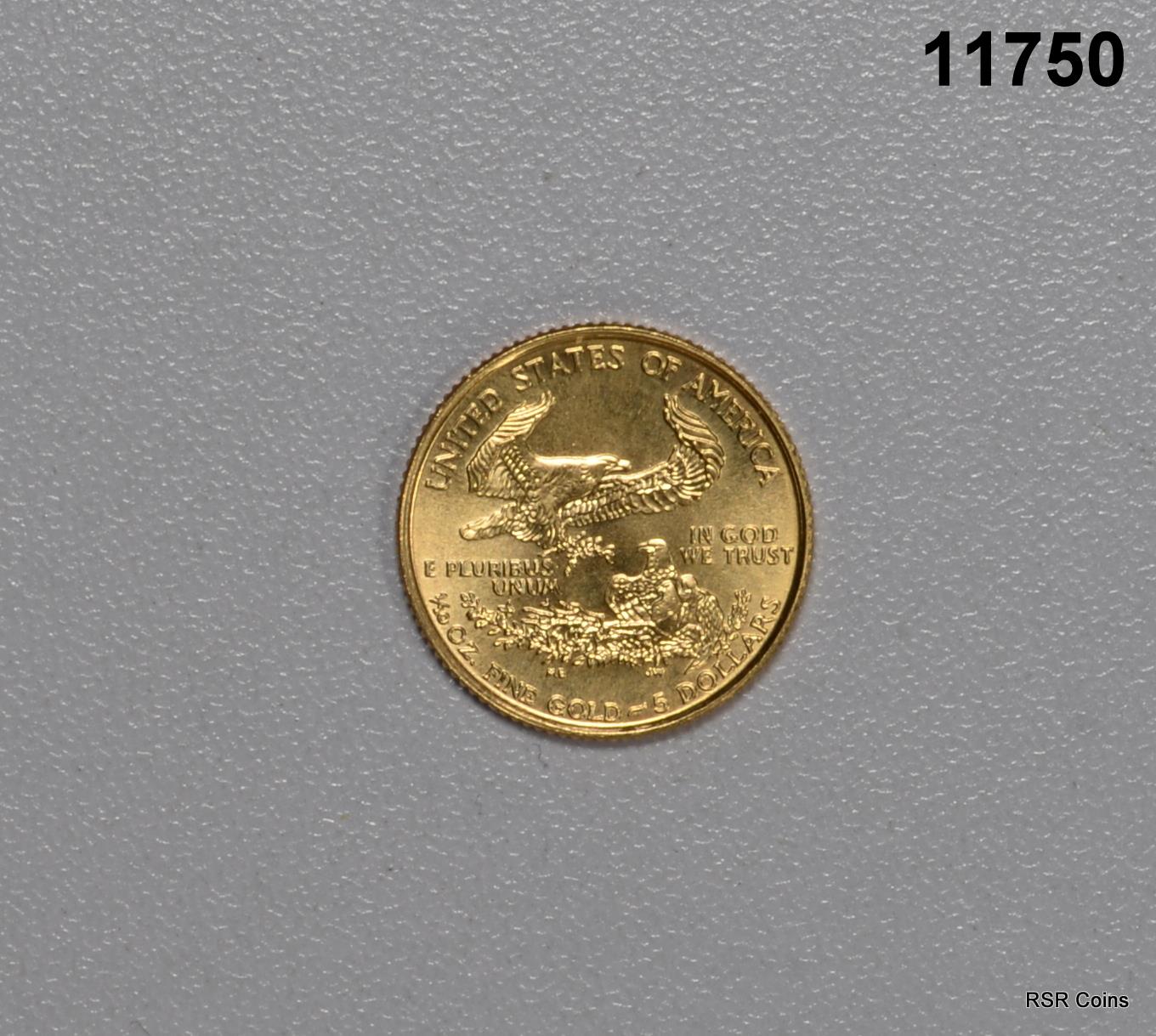 1998 1/10TH OZ AMERICAN $5 GOLD EAGLE BU!! #11750