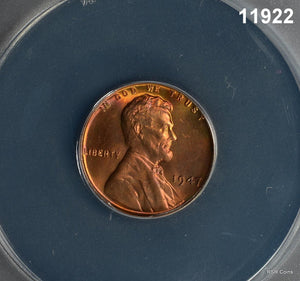 1947 LINCOLN CENT ANACS CERTIFIED MS66 RB #11922