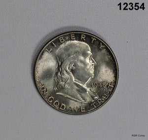 1948 FRANKLIN HALF DOLLAR CHOICE BU!! #12354