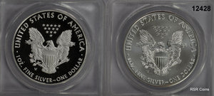 2016 W 30TH ANN SILVER EAGLE 2 COIN SET ANACS CERTIFIED LETTERED EDGE #12428