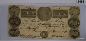 1831 $10 MACON, GA NOTE #12499