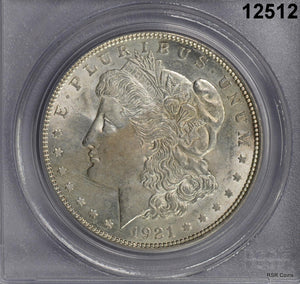 1921 D MORGAN SILVER DOLLAR PCGS CERTIFIED AU55 NICE!! #12512