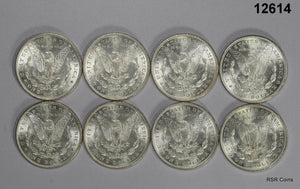 ROLL OF (8) 1888 MORGAN SILVER DOLLAR ORIGINAL FLASHY FROSTY CHOICE BU!! #12614