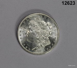 1881 S MORGAN SILVER DOLLAR CHOICE BU FLASHY ORIGINAL COIN! #12623