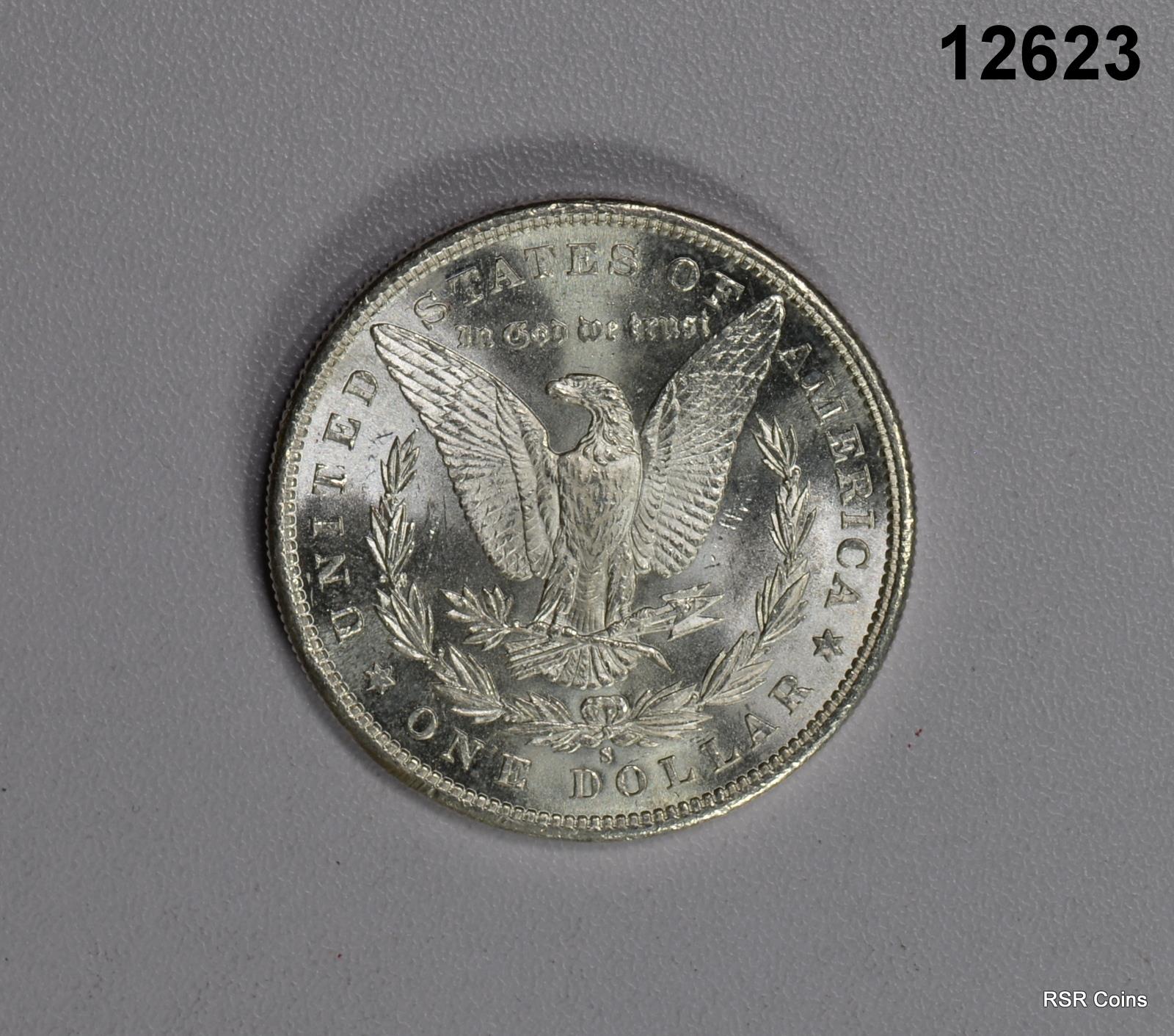 1881 S MORGAN SILVER DOLLAR CHOICE BU FLASHY ORIGINAL COIN! #12623