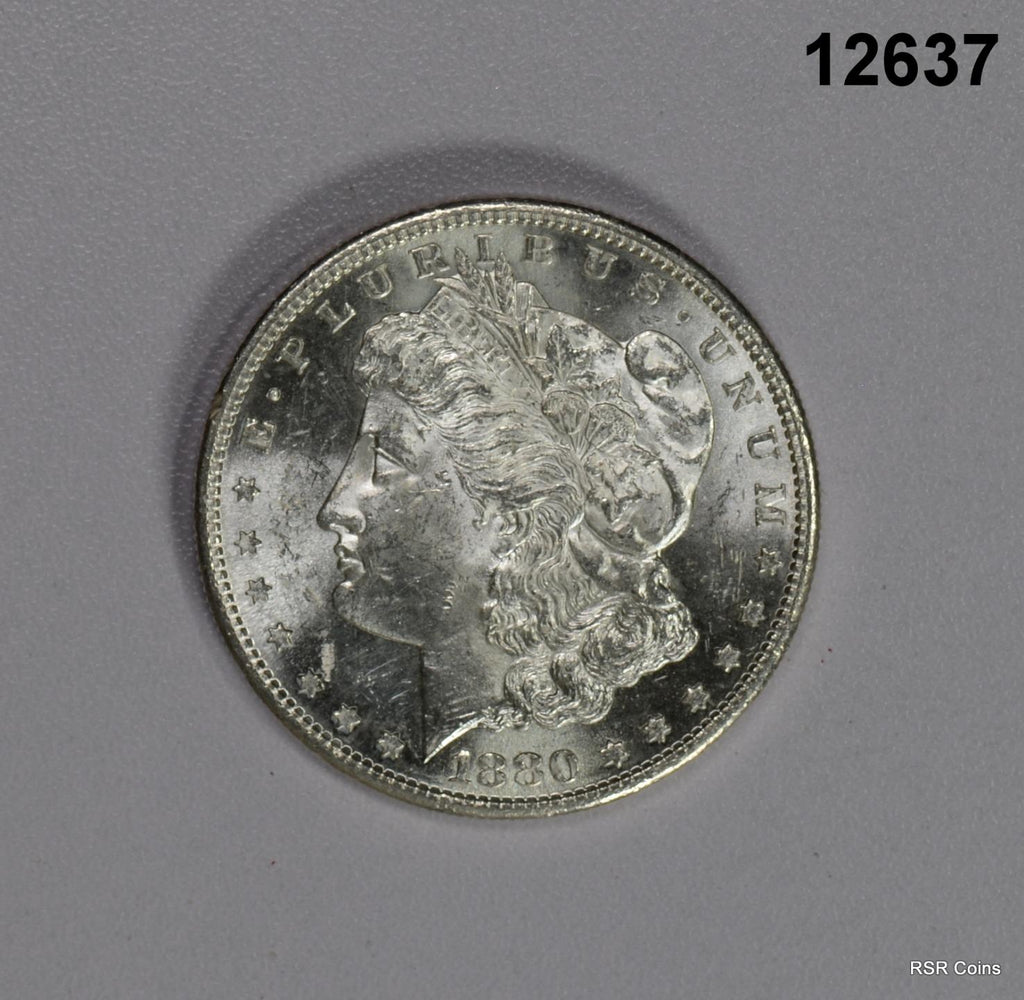 1880 S MORGAN SILVER DOLLAR CHOICE + BU ORIGINAL #12637