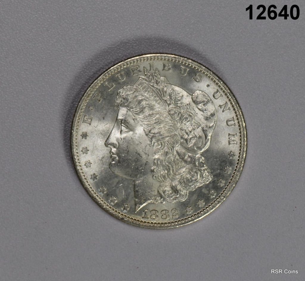 1882 S MORGAN SILVER DOLLAR GEM BU FLASHY SEMI PL- WOW! #12640