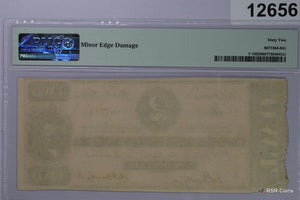 1864 $2 CSA T-70 PMG CERTIFIED 62 NOTE! NICE! #12656