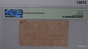 1863 50 CENT NOTE CONFEDERATE STATES OF AMERICA PMG CERTIFIED 64 EPQ WOW! #12675