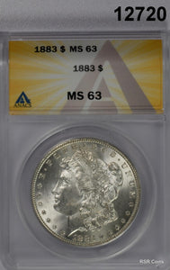 1883 MORGAN SILVER DOLLAR ANACS CERTIFIED MS63 LOOKS BETTER! #12720