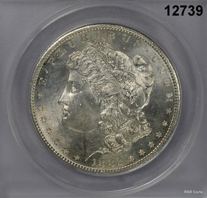 1882 S MORGAN SILVER DOLLAR ANACS CERTIFIED MS64 LOOKS GEM! FLASHY! #12739