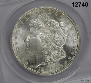 1882 S MORGAN SILVER DOLLAR ANACS CERTIFIED MS64 FLASHY FULLY STRUCK! #12740