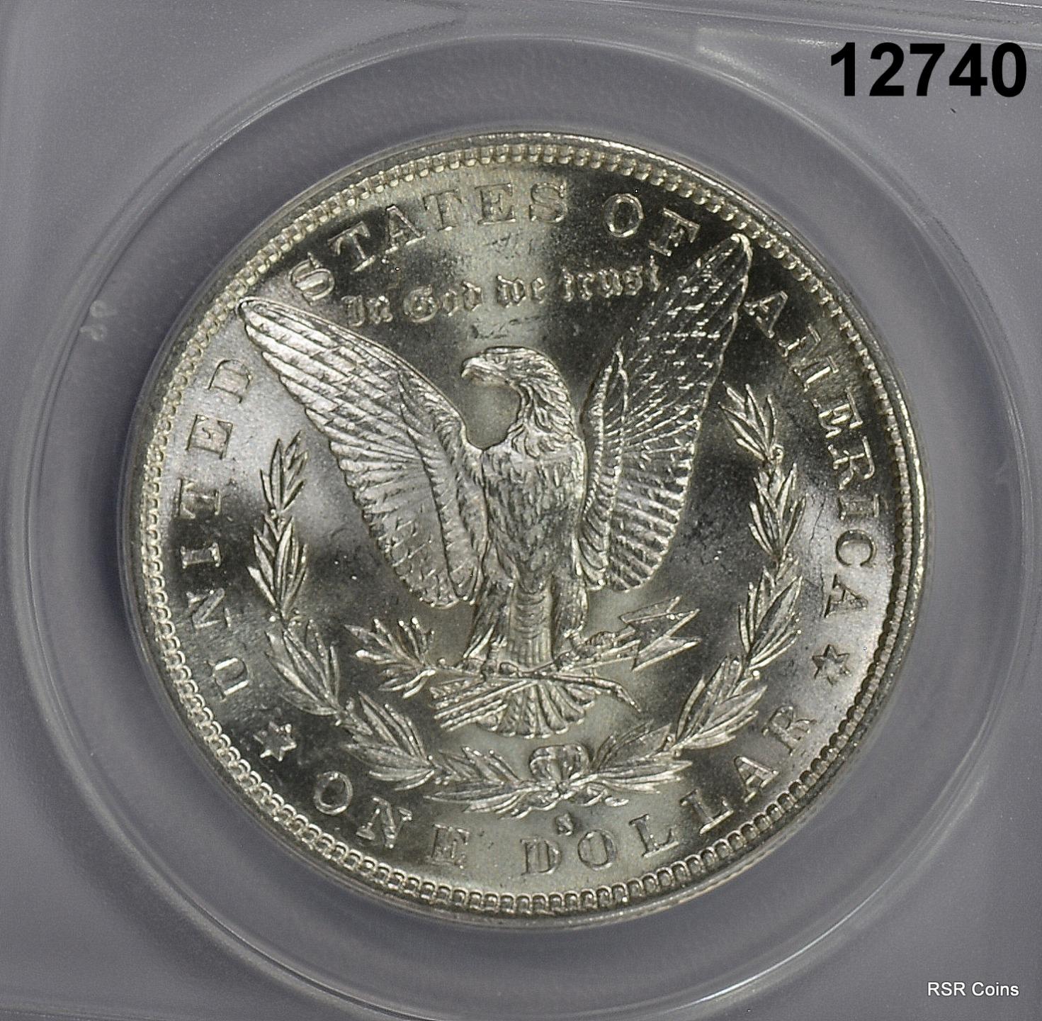 1882 S MORGAN SILVER DOLLAR ANACS CERTIFIED MS64 FLASHY FULLY STRUCK! #12740