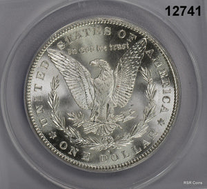 1880 S MORGAN SILVER DOLLAR ANACS CERTIFIED MS64 LOOKS GEM! FLASHY! #12741