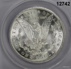 1880 S MORGAN SILVER DOLLAR ANACS CERTIFIED MS64 LOOKS GEM! #12742