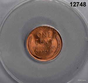 1953 S LINCOLN CENT ANACS CERTIFIED MS64 RD FLASHY! #12748