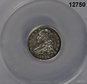 1834 CAPPED BUST DIME ANACS CERTIFIED EF40 CLEANED LOOKS BETTER! #12750